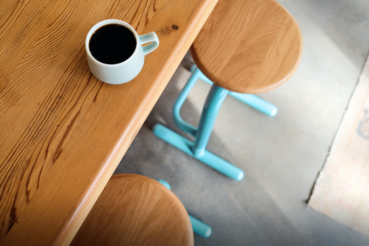 Pine Coffee Boise table